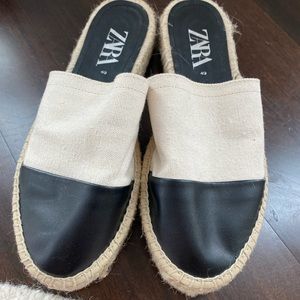 New Zara espadrilles slip ons